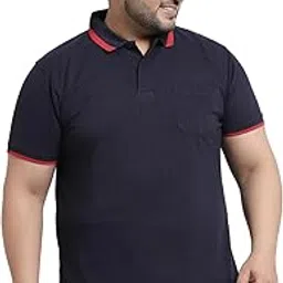 pluss Men Plus Size Polo Collar T-Shirt-picture-29