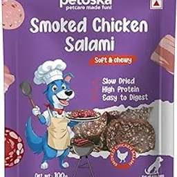 Smoked Chicken Salami- 100gms | High-Protein Treat for Dogs & Puppies | Made with Real Chicken | Perfect for Training & Snacking | Dogs of All Breeds-picture-29