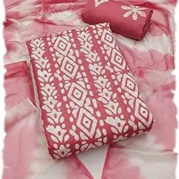 pandadi saree Women's Magic Cotton Unstitched Dress Material-picture-46