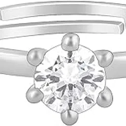 giva 925 Silver Snowfall Ring,Adjustable | Gifts for Women and Girls | With Certificate of Authenticity and 925 Stamp | 6 Months Warranty-picture-12