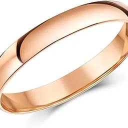 goldhartz 18Kt Gold Plated Sterling Silver Plain Band Ring in Rose Gold-picture-42