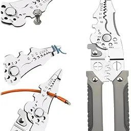 HOMEAPPY All in 1 Multifunction Stainless Steel Wire Stripper/Wire Crimping Tool, Wire Cutter, Wire Crimper, Cable Stripper, Wiring Tools and Multi-Function Hand Tool.-picture-12
