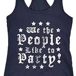 crazy dog t-shirts Womens Tank We The People Like To Party Tanktop Funny 4th of July Drinking Tee For Ladies-picture-51