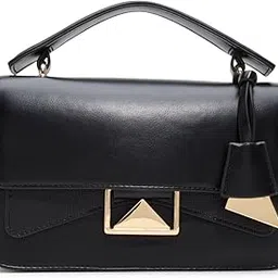 HADDIE Women's Black Top Handle Bag-image-94