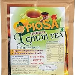 Piosa Herbal Lemon Tea (500gms.) | Herbal Lemon Tea | Ayurvedic image 1