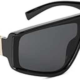 voyage Wrap Around Polarized Sunglasses for Unisex (Black Lens | Black Frame - MG5588)-picture-12