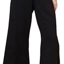 fflirtygo Women’s High Waist Flared Trousers with 1 Pockets | Formal, Tailored, Wide Leg Korean Pants | Stylish Loose Fit Bottoms | High Rise Pants for Women | Office Wear Trousers-picture-27