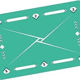 LOOM TREE® Football Footstep Training Mat Mini for Athletes Soccer Enthusiasts Children Green | Team Sports | Soccer | Training Aids-picture-57