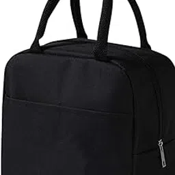 ADIRSA LB3003 Black Insulated Lunch Bag/Tiffin Bag for Women, Kids, School, Picnic, Work Carry Bag for Lunch Boxes-picture-43