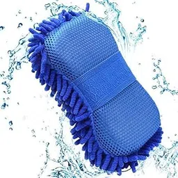 2 in 1 Microfiber Car Washing Gloves Car Cleaning Sponge Car Window Cleaning Brush (Random Color- Pack of 1)-picture-62