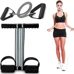 Double Spring Tummy Trimmer & Toning Tube For Men and Women for Abs Workout Stomach Exercise Machine in Gym, Home for Exercise-picture-19