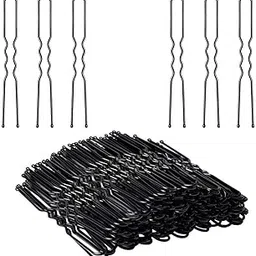 On Blow U Shape Bun Juda Hair Pins Black Color 5 Cm Long (Pack of 24) for Girls, Women and Kids-picture-12