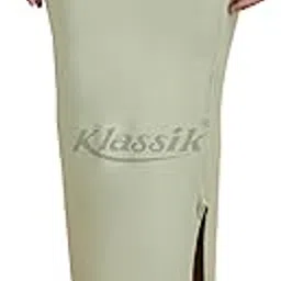 klassik | Since 1993 | Women Saree Shapewear, Straight Shape Skirt-Side Cut for Dress Wear | Cotton Blend Fabric | Seamless Petticoat with Drawstring, Stretchable, M-XXL Sizes-picture-11