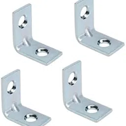 QBM Angle Shelf Bracket 25mmx25mm Zinc Plated L Shape Bracket Solid Shelf Support Joint Right Corner(Pack of 20)-picture-12