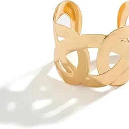 shining diva fashion Gold Plated Latest Stylish Kada Bangle Cuff Bracelet for Women & Girls (rrsd16168b) (Gold)-picture-27