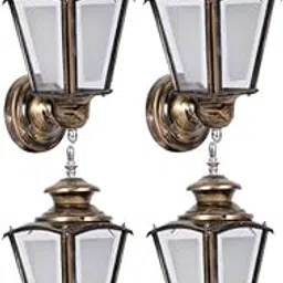 LIODOR Antique Metal Waterproof Outdoor Lighting Exterior Wall Light for Terrace, Gardens, Outdoor Walls, Boundary, Balcony (4)-picture-18