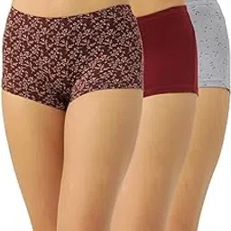 leading lady Women's Cotton Blend Boyshorts Regular Floral Briefs-picture-35