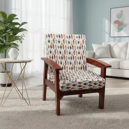 STITCHNEST Polycotton Stretchable Printed Solid Sofa Slipcovers, Wooden Sofa Seat Cover, Sofa Back Cushion Covers (Pack of 4)-picture-23