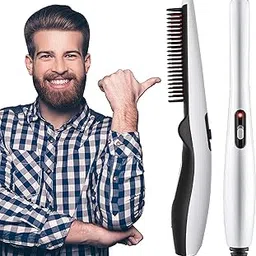 Clopic Quick Hair Styler for Men Electric Beard Straightener Massage Hair Comb Beard Comb Multifunctional Curly Hair Straightening-picture-20