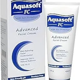 Aqua-soft FC Advanced Facial Cream 100Gm with Sun Protection | Contains Vitamin E | Paraben-Free Pack Of 1-image-1