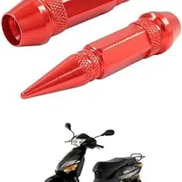 LOVMOTO Universal 2PC Spiked Aluminum Stem Valve Caps Dustproof Tire Wheel Stem Caps for Cars,SUVs,Trucks Bicycles and Motorcycles Comfortable with Ele-ctric Zip-py-picture-31