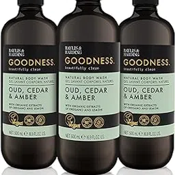 Baylis & Harding Goodness Oud, Cedar and Amber Body Wash, 500 ml (Pack of 3) - Vegan Friendly-picture-44