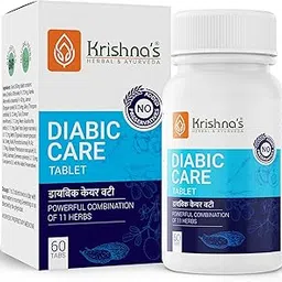 krishna's herbal & ayurveda Krishna's Diabic Care Tablet - 60 Tab | Blend Of 11 Herbs Methi, Amla, Karela, Jamun, Kutki & 5 Other Herbs - (Pack of 1)-picture-25