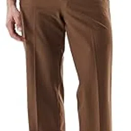 snitch Men Formal Luxe Trousers | Regular Fit Mid Rise Flat Front Design | Premium Polyester Blend with Medium Stretch & Smooth Texture for Office & Club Wear-picture-34