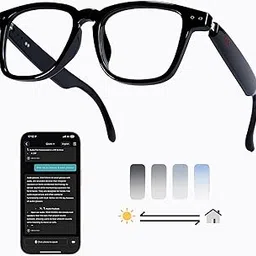 AI Smart Bluetooth Translator Glasses,Support 140+Languages Translation&Bluetooth Connection for Men and Women Travelling/Business/Sports-image-11