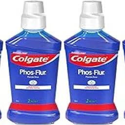 Colgate Phos-Flur Fluoride Mouth Rinse, Mint Flavour, 500ml, Alcohol-Free, Ideal for Braces (4)-picture-43