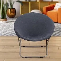 CLUB BOLLYWOOD® Jacquard Fabric Saucer Chair Slipcover Stretch Removable Moon Chair Cover Dark Gray|Home & Garden | Furniture | Slipcovers|1 Piece Chair Slipcover-picture-28