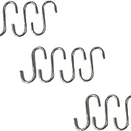 S Hooks Small Heavy Duty | Stainless Steel | for Kitchen Cutlery Hanging, Closet, Pan, Pot Hanging, S Hook (1.8 inch) | One Dozen S Hooks (12)-image-96