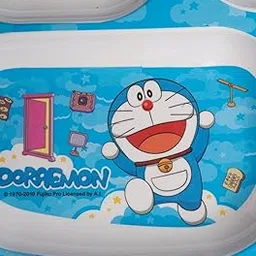 Superware Melamine 4 Section Dining Plate Doraemon Sky Theme Durable Food Grade Kids Lunch Dinner Tray Easy Clean Compartment Plate for Children-image-27