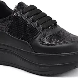 krafter Glitter Sneakers for Girls & Women - Perfect for Weddings, Parties & Everyday Style-picture-55