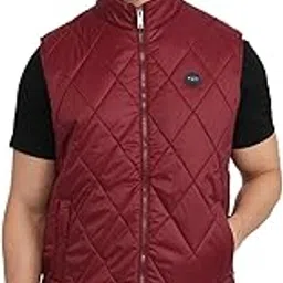 colorplus Men Regular Fit Solid Pattern Pure Polyester Spread Collar Sleeveless Casual Outerwear-picture-41
