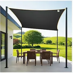 ARMORX Shade Net/Shade Cover for Garden, Greenhouse, Privacy Fencing - UV Stabilized 75% Sun Block with Eyelets Attached for Easy Installation - Black - 10ftx12ft-image-82