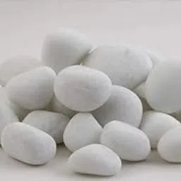 White Marble Pebbles for Garden and Vase Fillers, 25-50 mm, 5 kg, Unpolished-image-10