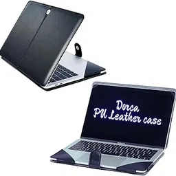 Dorca® Elegant PU Leather Laptop Case Sleeve Compatible with HP OmniBook X 14-fe1011QU – Slim, Lightweight, Water-Resistant Protective Cover (Black)-picture-59