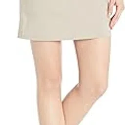 Women's Wide Band Pull on Skort, Stone, 10-image-1