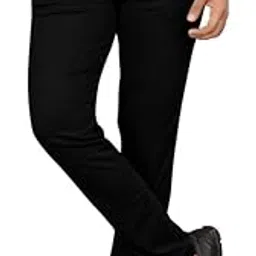 Men's Slim Fit Lycra Blend Formal Trousers-picture-36