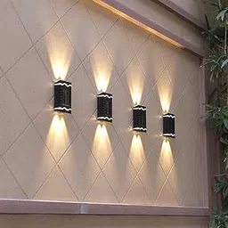 GR Overseas Solar Garden Light - 4 led MINI Solar Wall Light, Waterproof LED for Outdoor Use, Auto On/Off, Weatherproof, Outdoor Garden Lamp – Bright & Durable, Easy Installation-picture-12