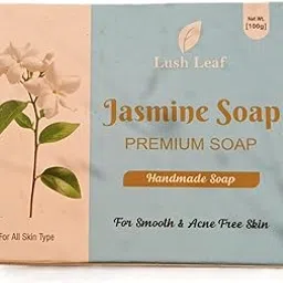 Lush Leaf Premium Handmade Jasmine Soap – 100 g | Natural Skin Care for Smooth, Acne-Free & Radiant Skin | Gentle, Handmade Soap for All Skin Types-picture-43