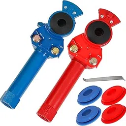 Vitonsbay Aluminum GladHands Grip Extension Handles,Anodized Aluminum Extension Handle Set Red Blue Glandhand for Semi Truck Trailers，Easier Coupling–Pack of 2 (1 Blue & 1 Red Handle)-image-27