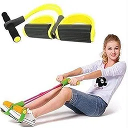 UNIQUE ICON Pull Reducer Tummy Trimmer Ab Builder Home Gym and Waist Reducer Six Pack Abs Pull Exerciser Resistance Tube Ab Exerciser-image-1