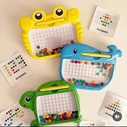 SHAKTISM Magnetic Drawing Board with Pen and Beads, Educational Toy for Kids 3+ Years, Interactive Learning-picture-19