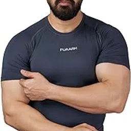 fuaark Compression Top Half-Sleeves Tight High Performance T-Shirt for Sports & Gym Workouts-picture-47
