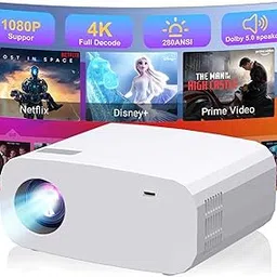 XENPONAD Mini Projector with WiFi and Bluetooth, 1080P Supported Smart Projector with Built in Apps, Outdoor Movie Projector 150" Display, Auto Keystone, Portable Projector for Phone/PC/TV Stick/HDMI-picture-26