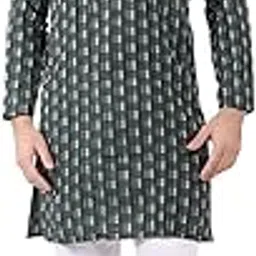 febri Men's Cotton Woven Design Kurta | Casual Kurta for Men-picture-30