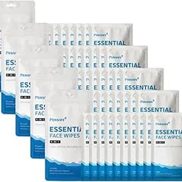 Essential Face Wipes Individually wrapped Sachet | 4-IN-1 | pH Balanced | Free from Alcohol, Paraben, Silicon |Pack of 50 Wipes-image-72