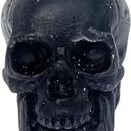 Hecate Wizard Mall-Skull Candle-Domination Candle-Spell Candle-Ritual-Magic-Home Decor-Room Decor-Halloween-Spell Casting-Unscented-Soy Wax Blend-Healing-Aromatherapy (Small, Black-5x5cm)-picture-14